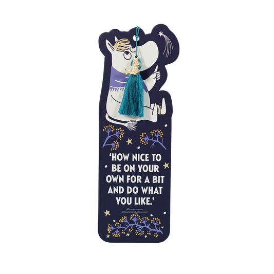 Bookmark Paper Shaped Charm & Tassel - Moomin (First Snow)