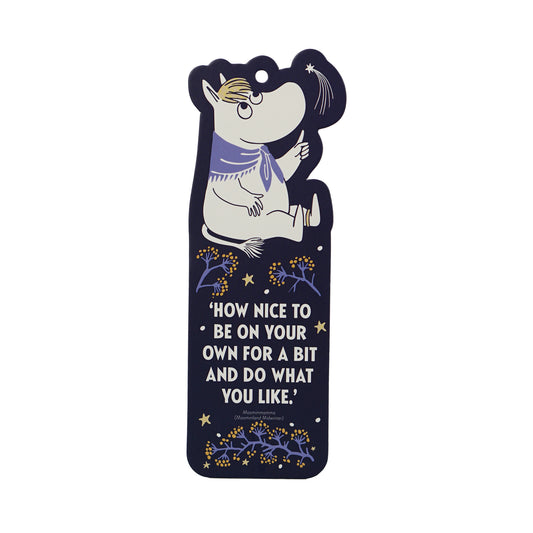 Bookmark Paper Shaped Charm & Tassel - Moomin (First Snow)