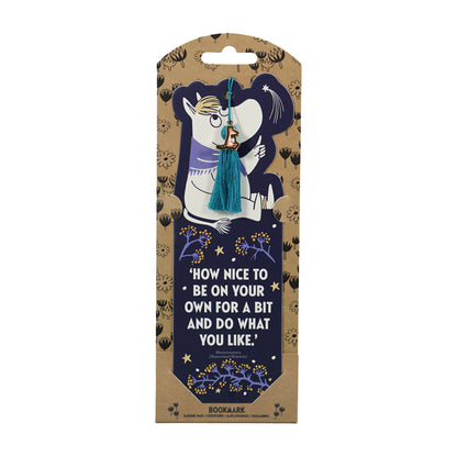 Bookmark Paper Shaped Charm & Tassel - Moomin (First Snow)