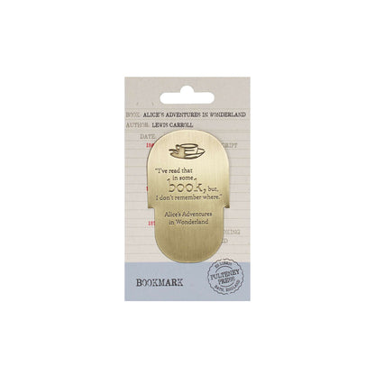 Bookmark Metal - Pulteney Press (Alice)
