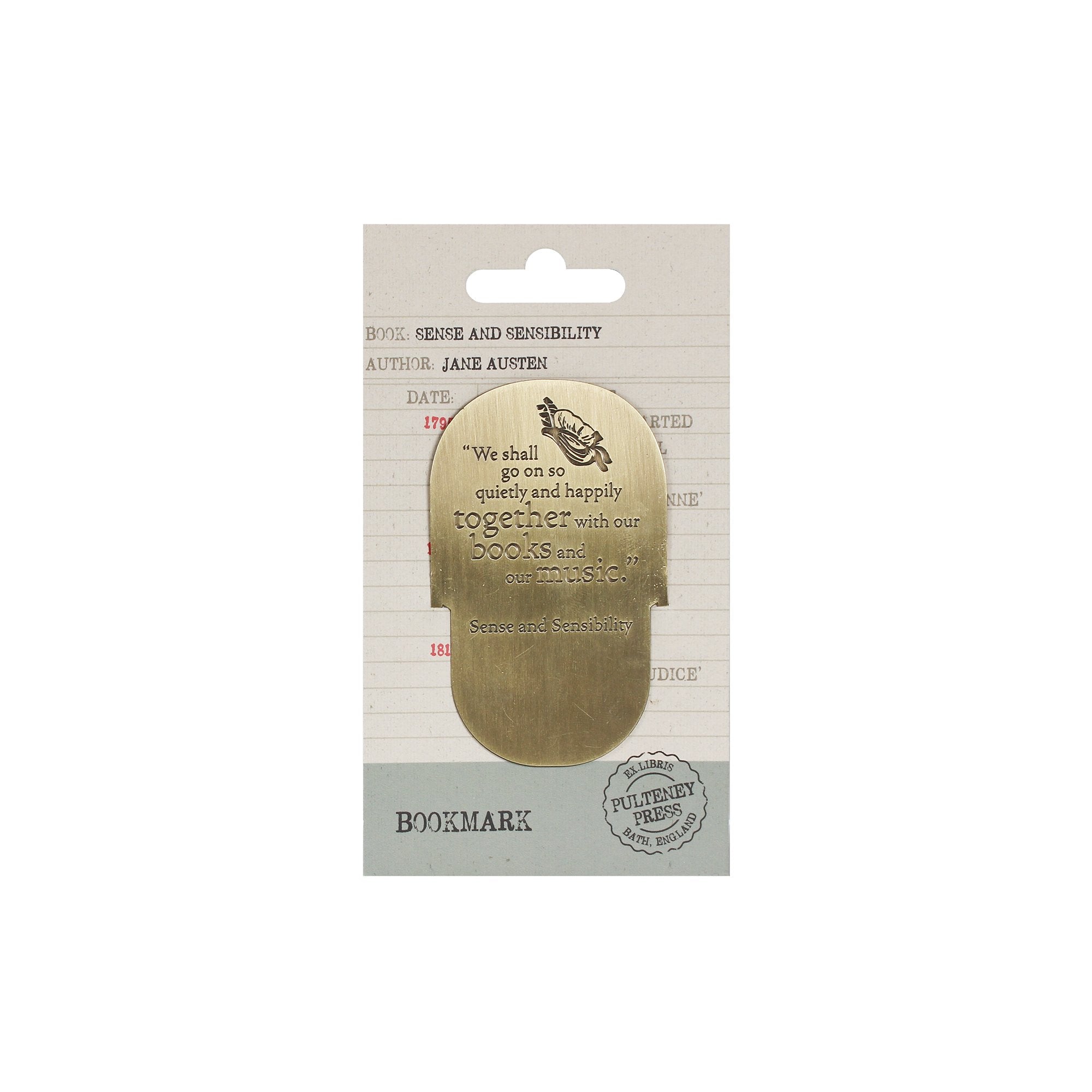 Bookmark Metal - Pulteney Press (Sense & Sensibility)