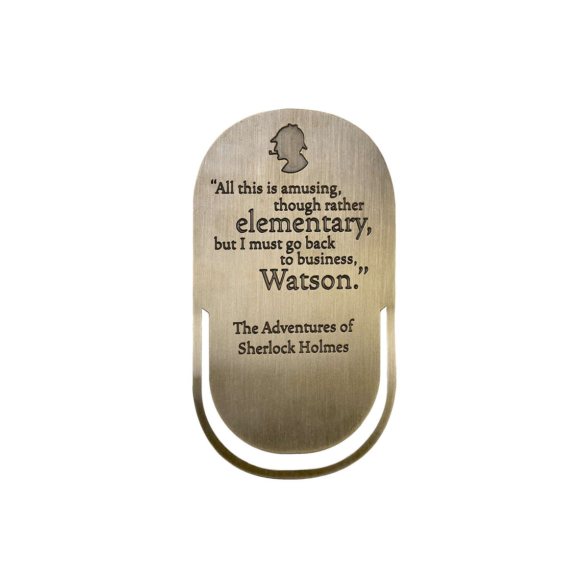 Sherlock Holmes Metal Bookmark from Pulteney Press