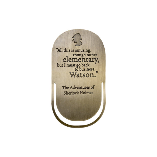 Sherlock Holmes Metal Bookmark from Pulteney Press