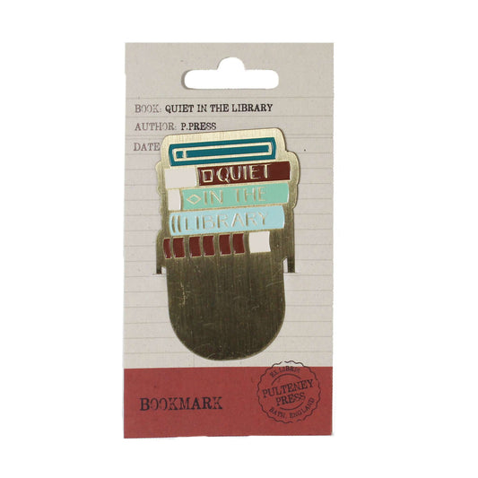 Bookmark Metal - Pulteney Press (Quiet in the Library)