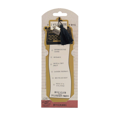 "I Will Write My Book" Charm & Tassel Bookmark