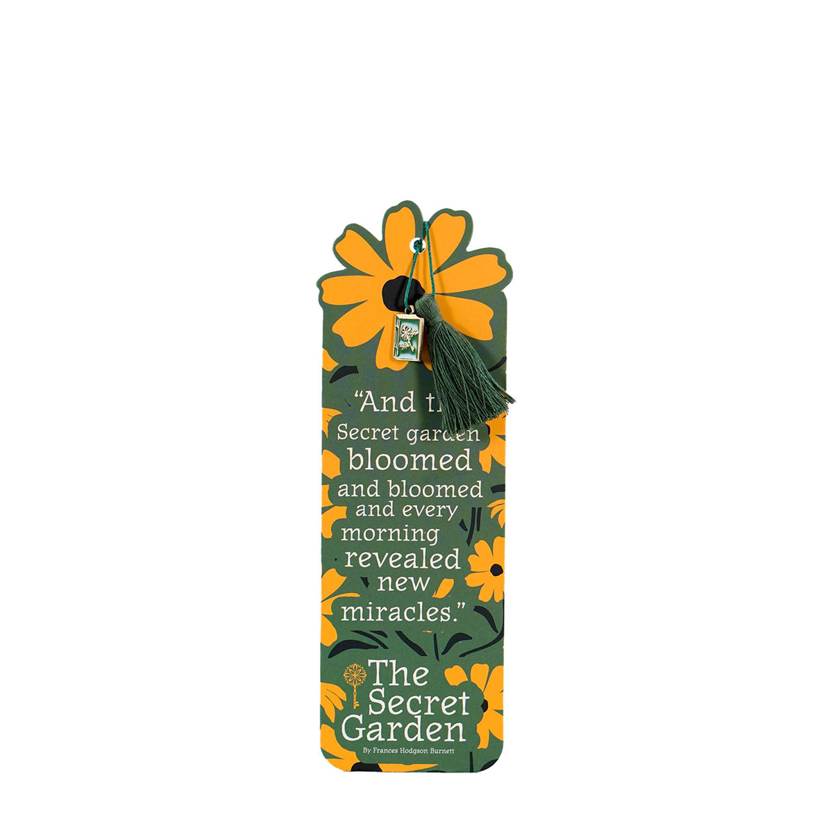 The Secret Garden Paper Bookmark with Charm & Tassel from Pulteney Press