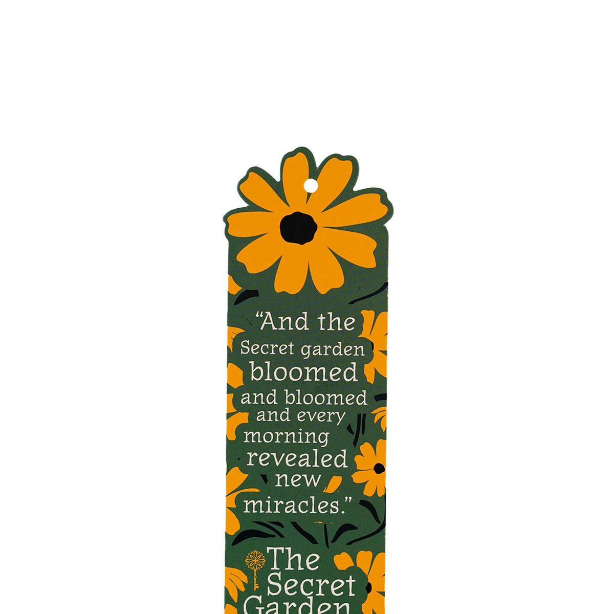 The Secret Garden Paper Bookmark with Charm & Tassel from Pulteney Press