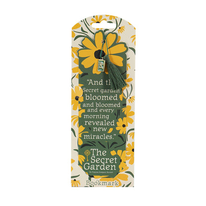 The Secret Garden Paper Bookmark with Charm & Tassel from Pulteney Press