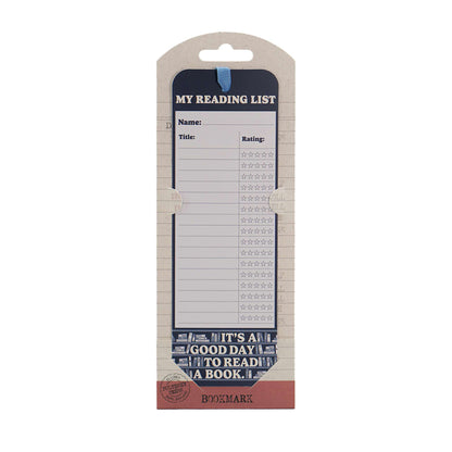 Bookmark Paper - Reading List -Its A Good Day To Read A Book