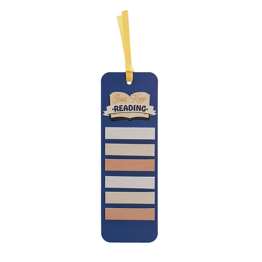 Bookmark with Sticky Tabs - Just Keep Reading