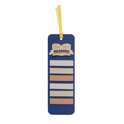 "Just Keep Reading" Bookmark with Sticky Tabs