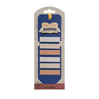 "Just Keep Reading" Bookmark with Sticky Tabs