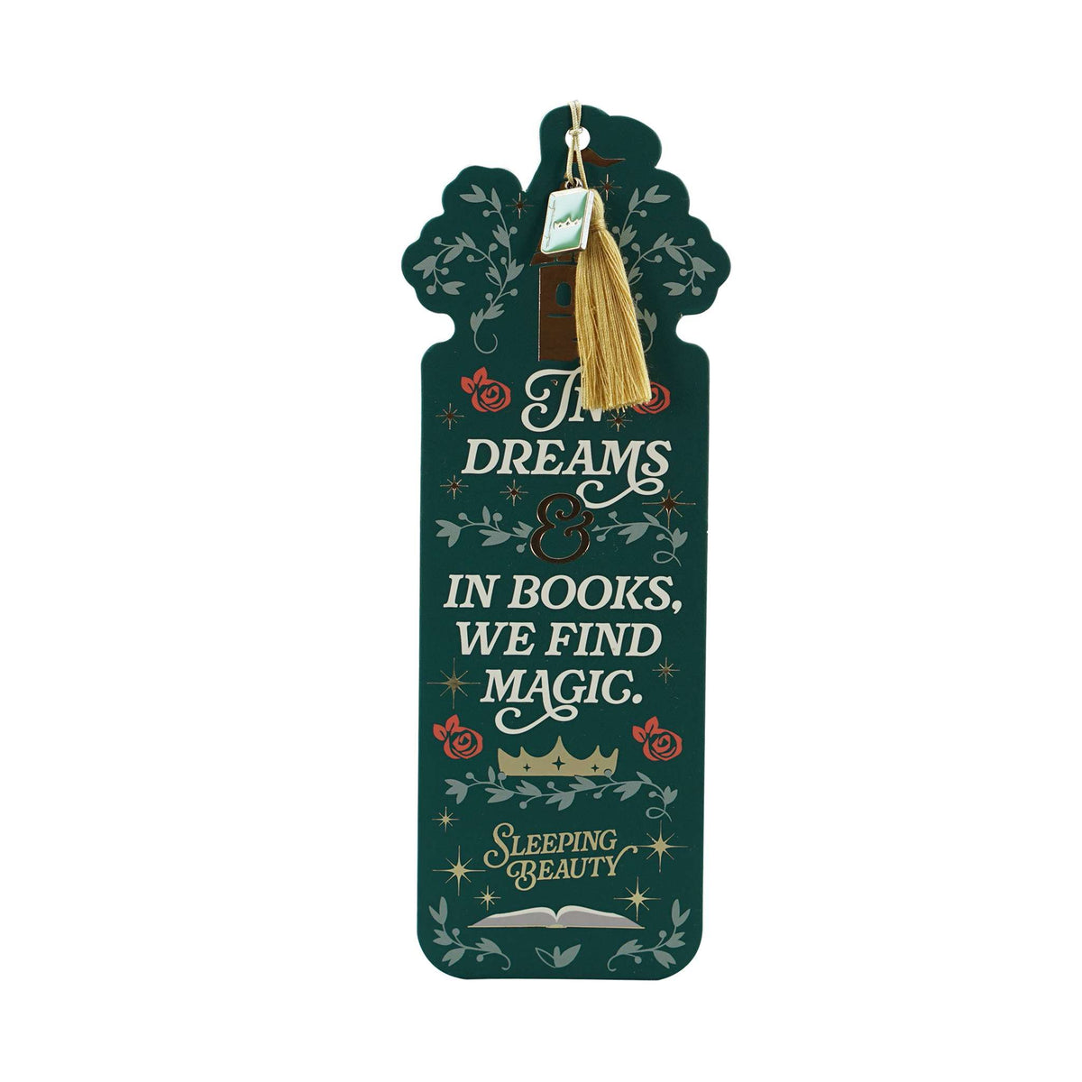 Sleeping Beauty Shaped Bookmark with Charm