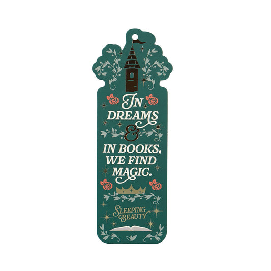 Sleeping Beauty Shaped Paper Bookmark Charm & Tassel from Pulteney Press