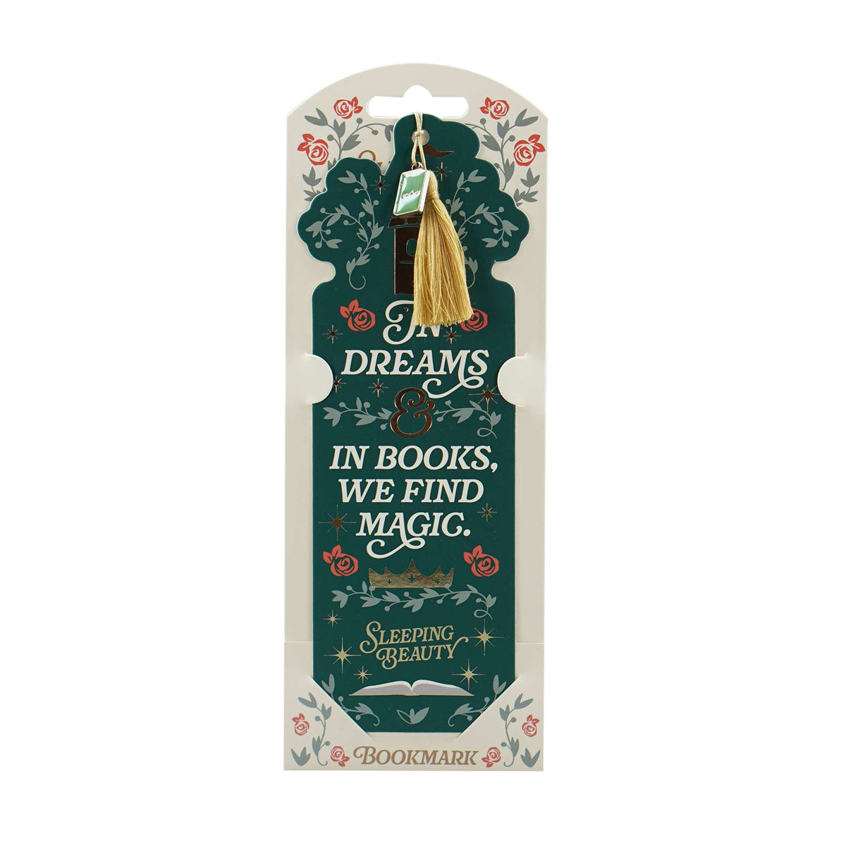 Sleeping Beauty Shaped Bookmark with Charm