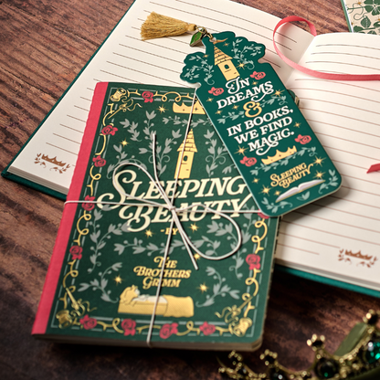 Sleeping Beauty Shaped Bookmark with Charm