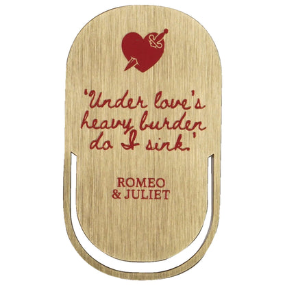 Shakespeare Romeo and Juliet Metal Bookmark