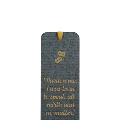 Shakespeare Much Ado Beatrice Card Bookmark