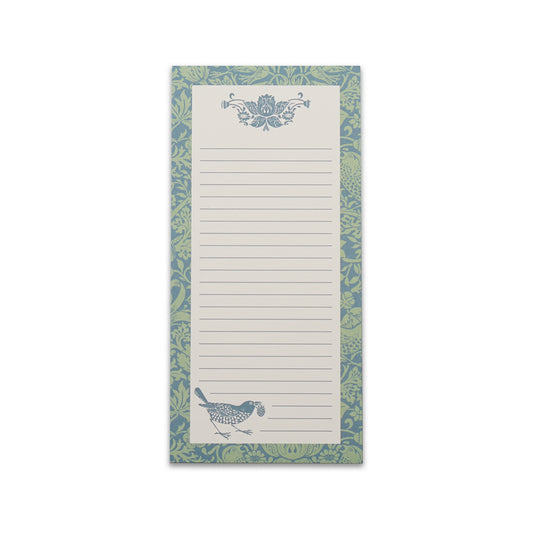 Memo Pad - Strawberry Thief (Sage)