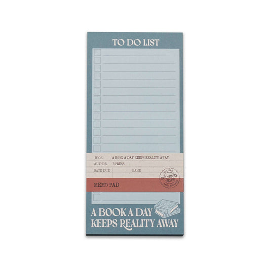 Memo Pad - A Book A Day Keeps Reality Away