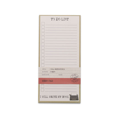 Memo Pad - I Will Write My Book
