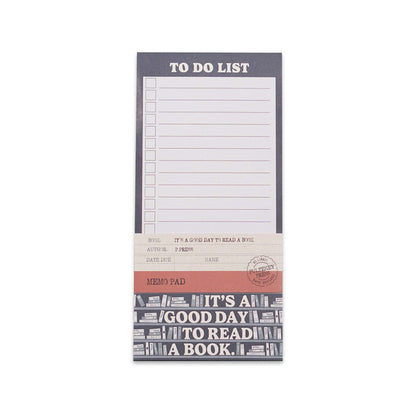 Memo Pad - Its A Good Day To Read A Book