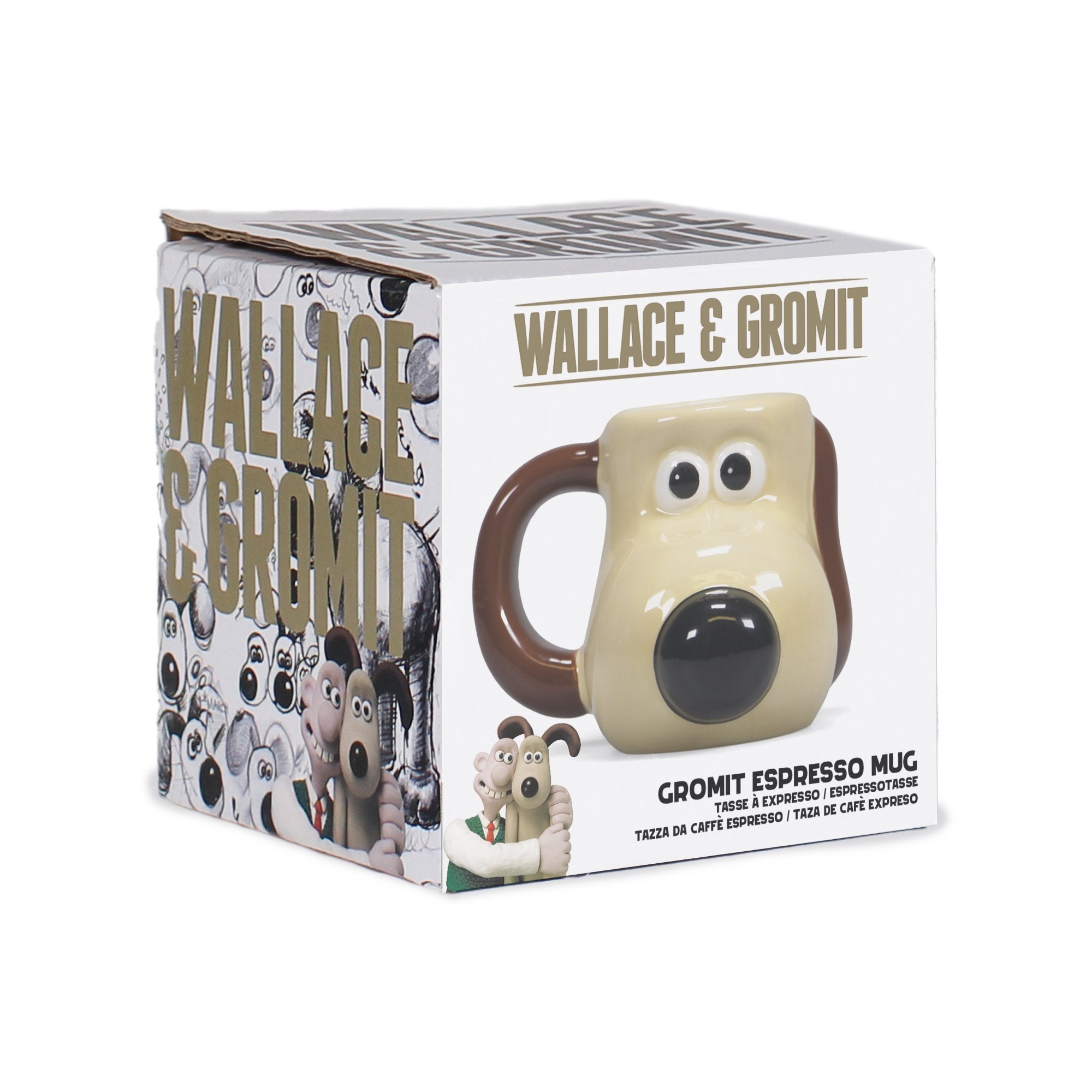 Mug Espresso Shaped Boxed - Wallace and Gromit (Gromit)