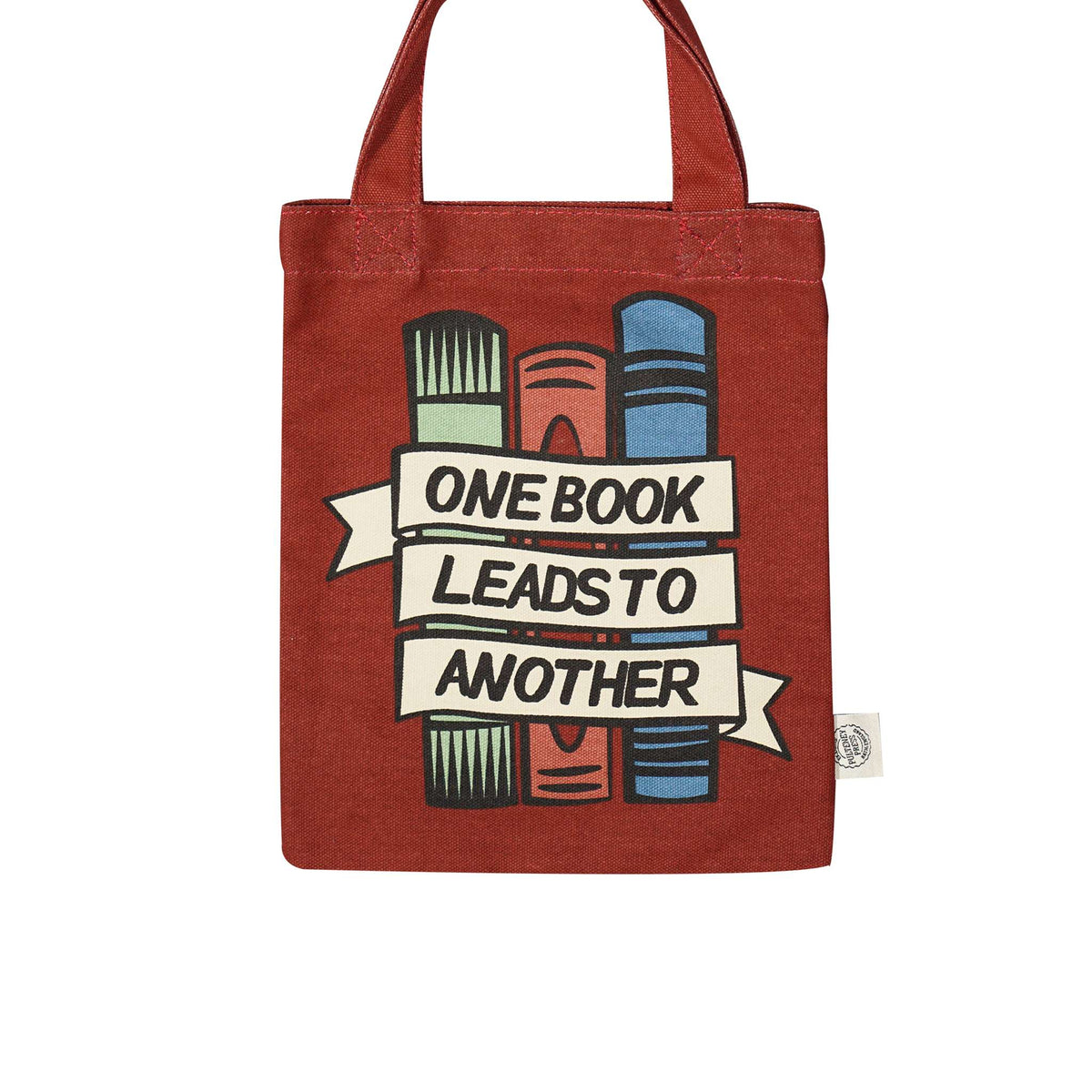 Small Tote Recycled Cotton - One Book Leads To Another
