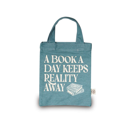"A Book A Day" Recycled Cotton Small Tote Bag