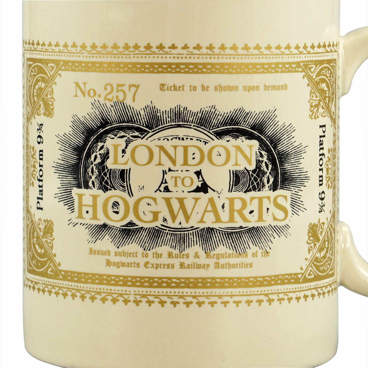 Harry Potter London to Hogwarts Ticket Ceramic Mug - 400ml