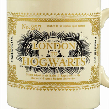 Harry Potter London to Hogwarts Ticket Ceramic Mug - 400ml
