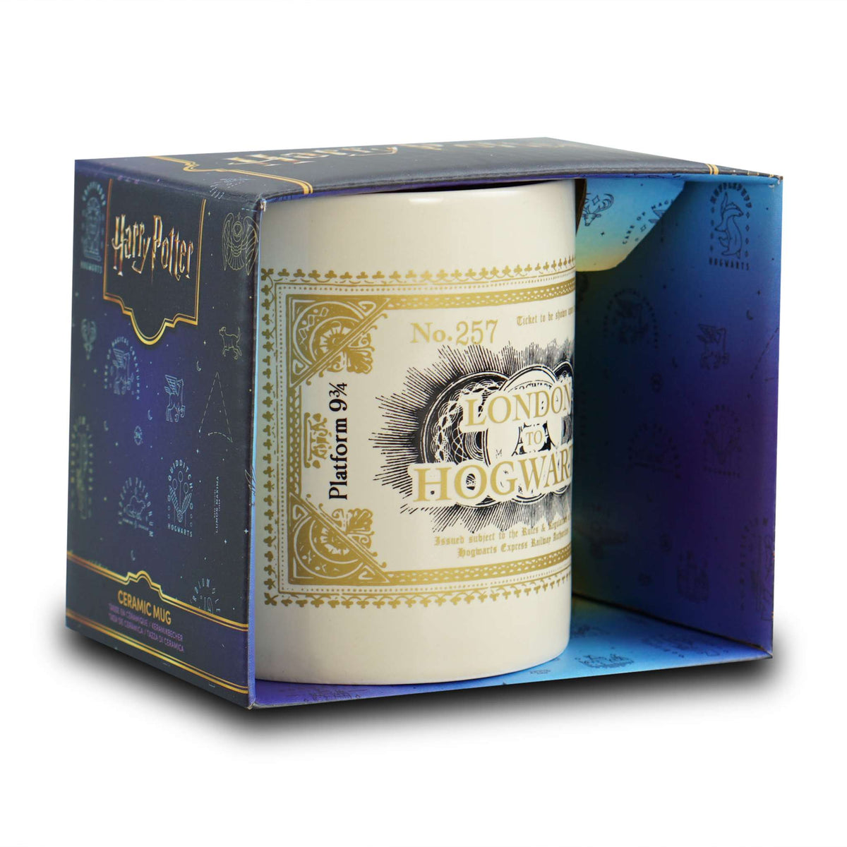 Harry Potter London to Hogwarts Ticket Ceramic Mug - 400ml