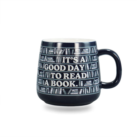 Mug Oval (370ml) - It's A Good Day To Read A Book
