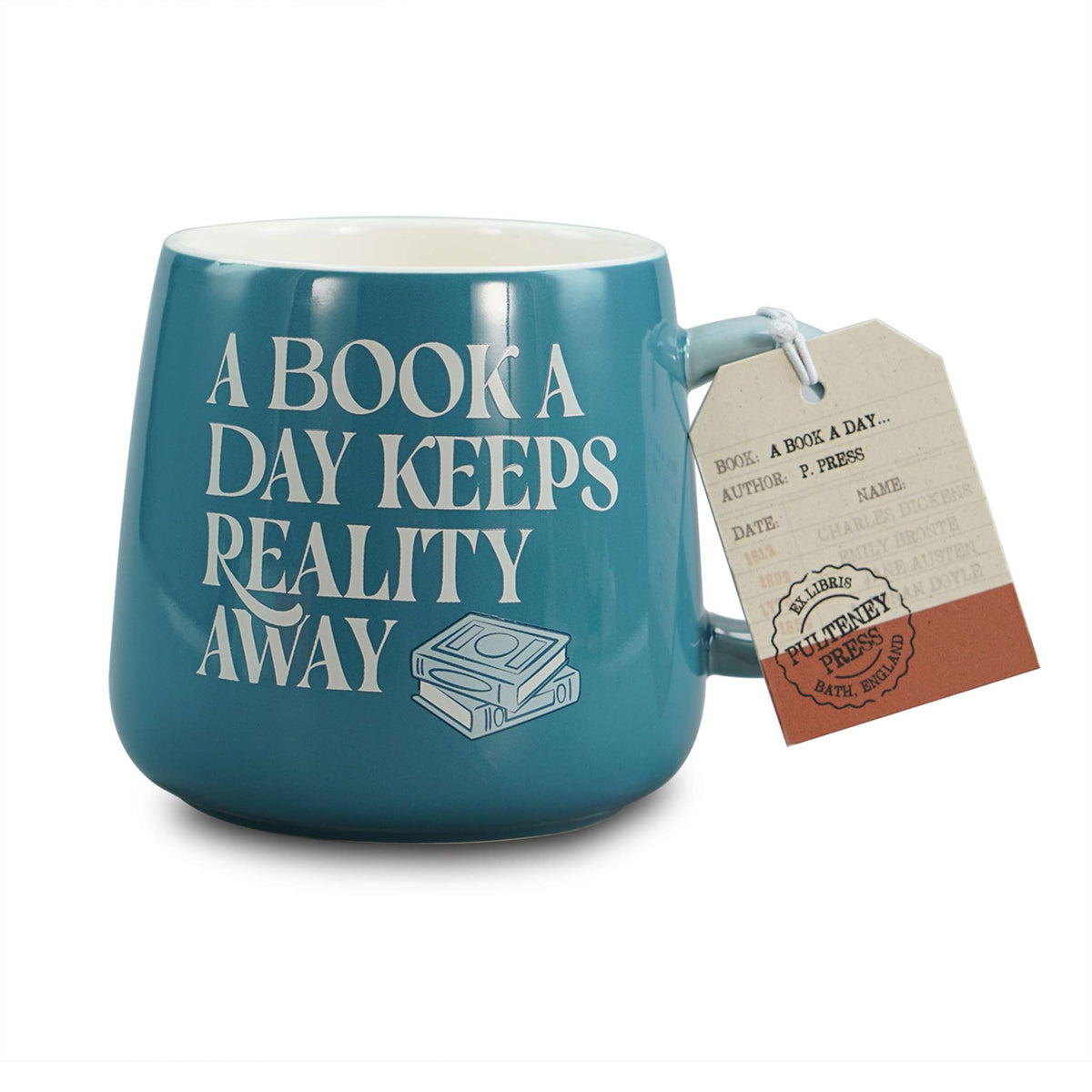 Mug Oval (370ml)  - A Book A Day Keeps Reality Away