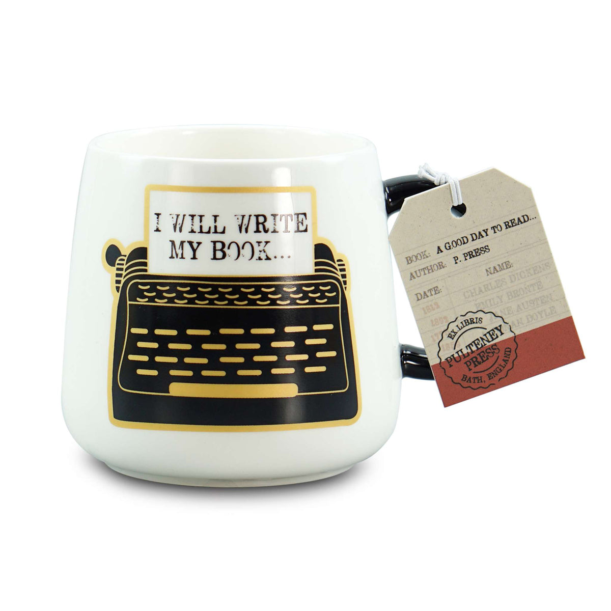 "I Will Write My Book" Stoneware Mug - 370ml
