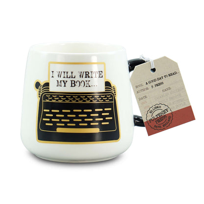 "I Will Write My Book" Stoneware Mug - 370ml