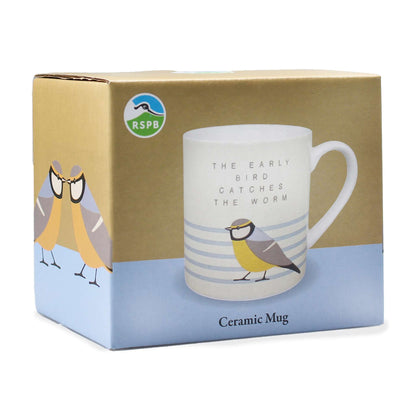 RSPB Free as a Bird Blue Tit Stoneware Mug - 310ml