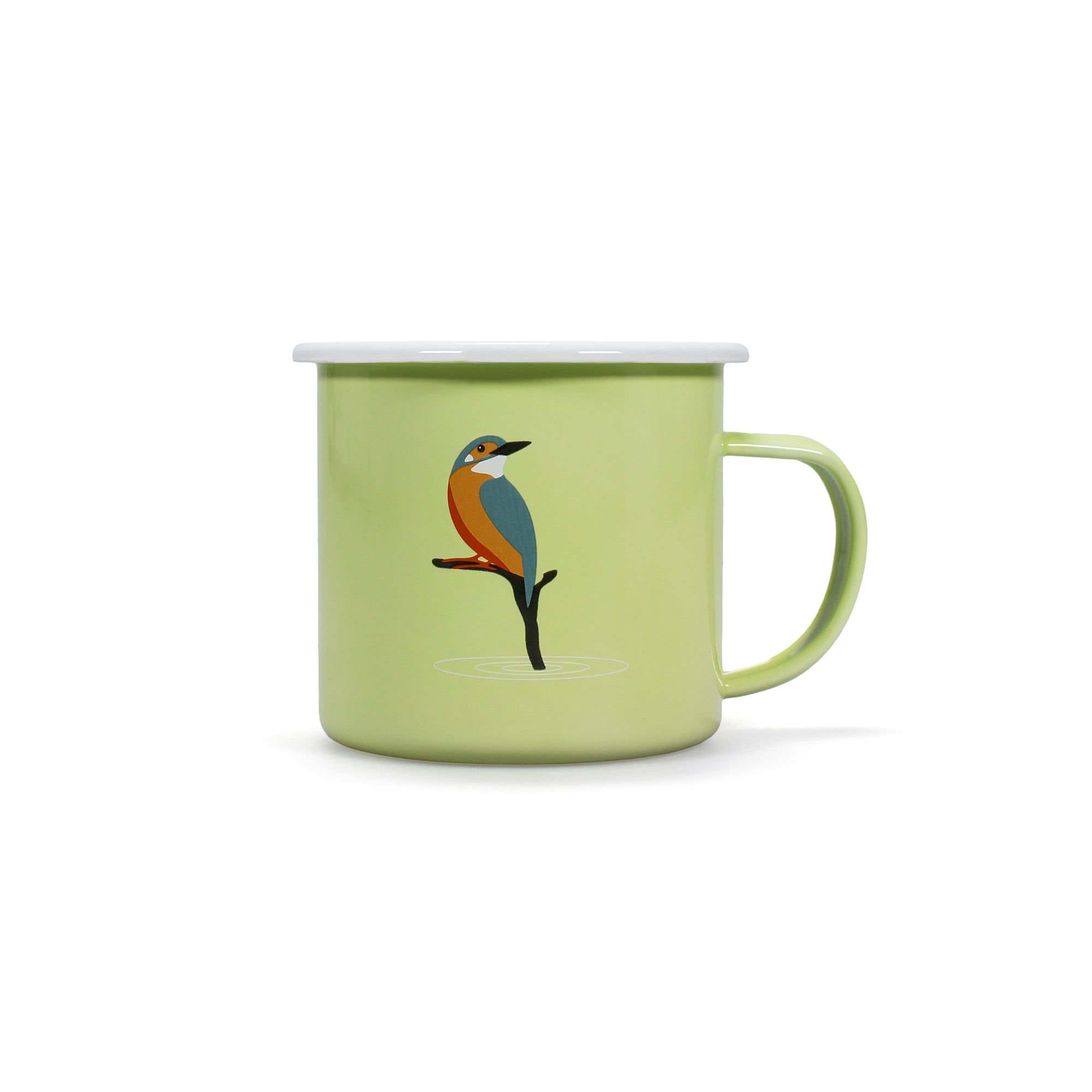 Mug Enamel (500ml) - RSPB (Kingfisher)