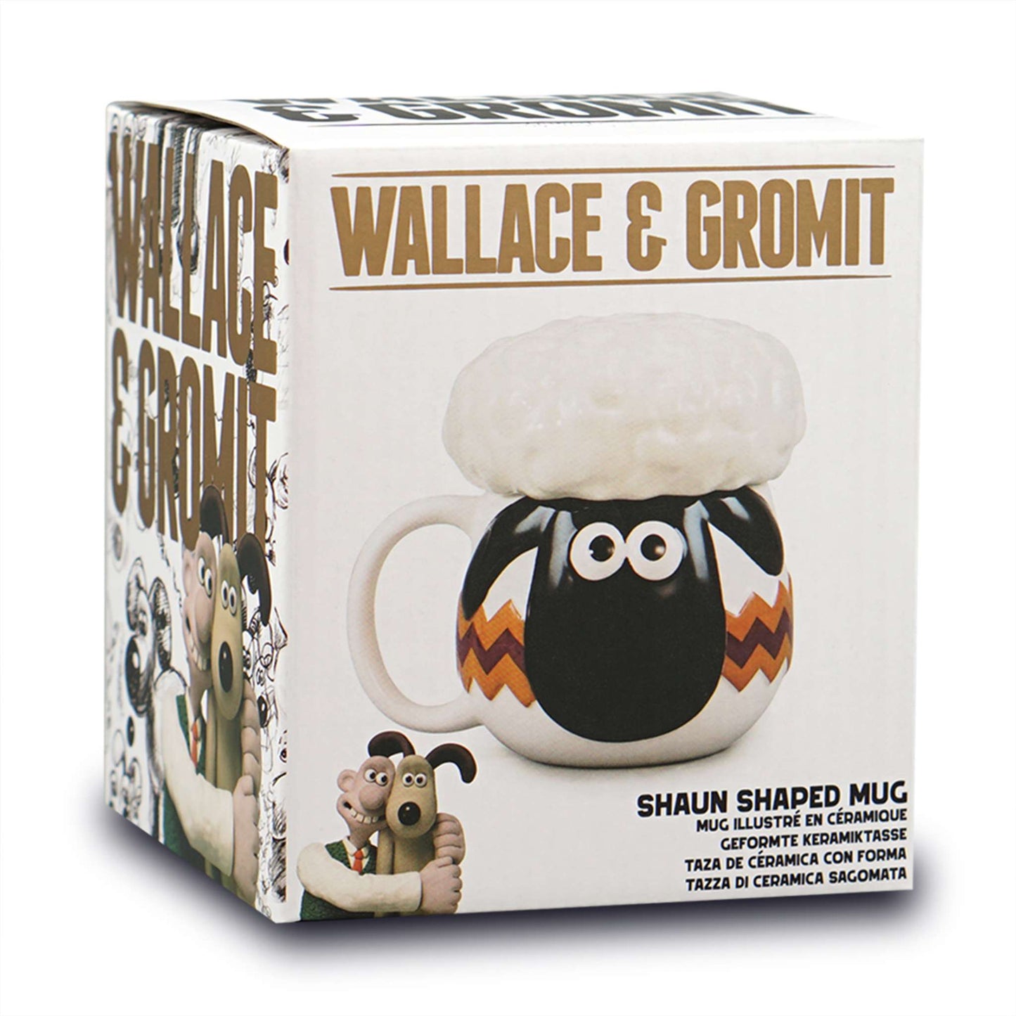 Shaun the Sheep Shaped 350ml Mug with Lid