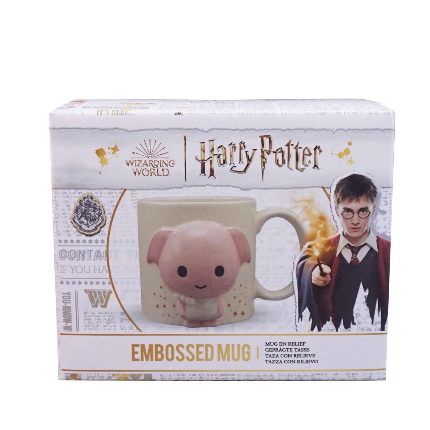 Mug Boxed Embossed (350ml) - Harry Potter Kawaii (Dobby)