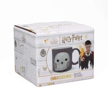 Harry Potter Kawaii Hedwig Embossed Ceramic Mug - 350ml