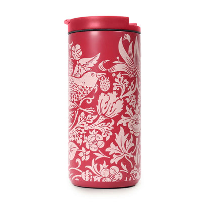 Travel Mug Metal (350ml) - ACS William Morris (Raspberry)