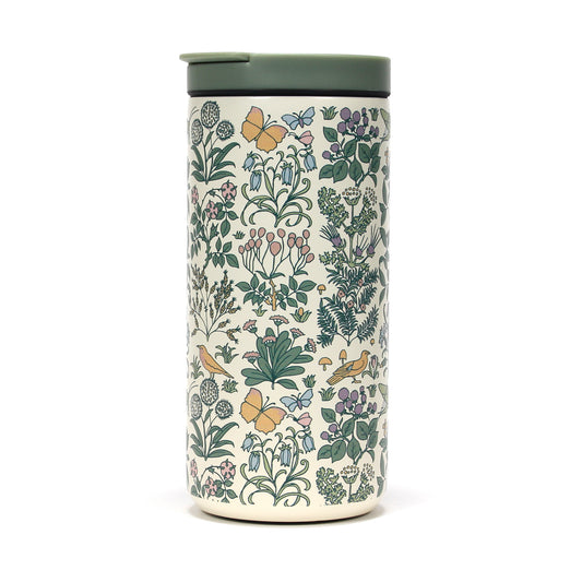 Travel Mug Metal (350ml) - ACS Voysey (Apothecary's Garden)