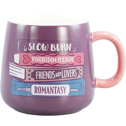 Romantasy 370ml Stacked Books Ceramic Mug
