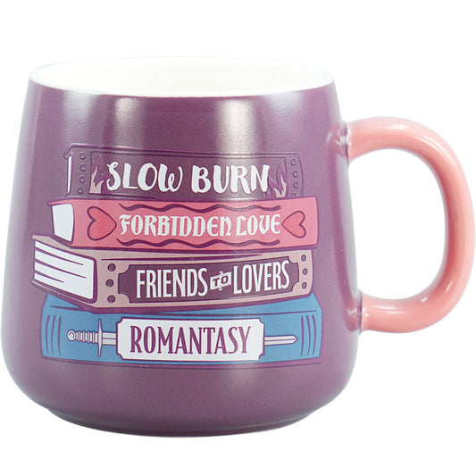 Romantasy 370ml Stacked Books Ceramic Mug