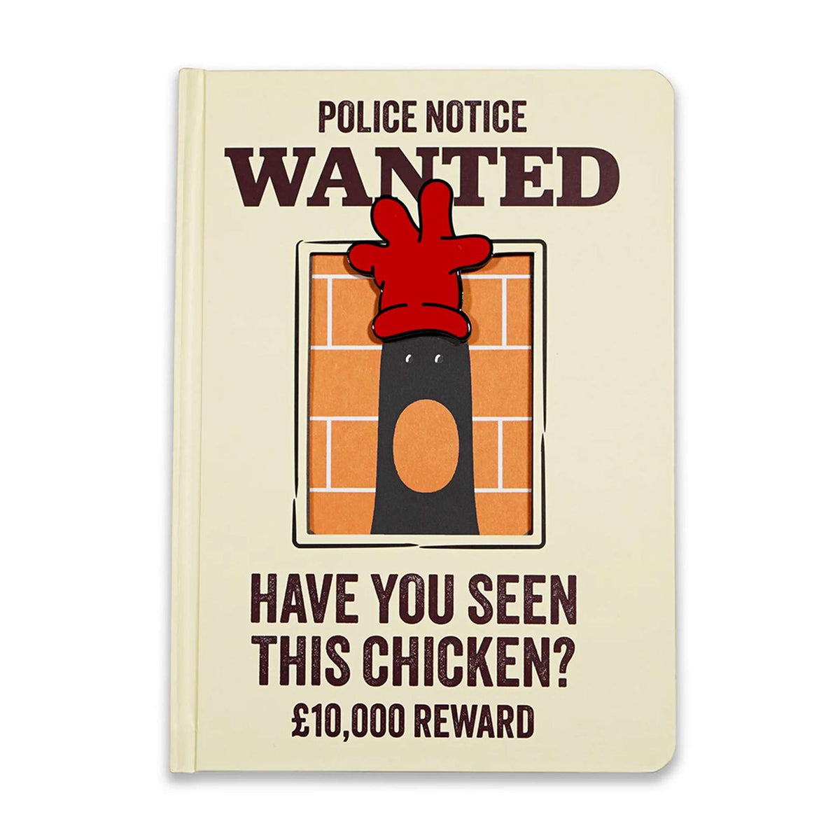 Wallace & Gromit Feathers McGraw A5 Notebook with Hardcover & Diecut Reveal