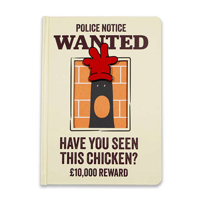 Wallace & Gromit Feathers McGraw A5 Notebook with Hardcover & Diecut Reveal