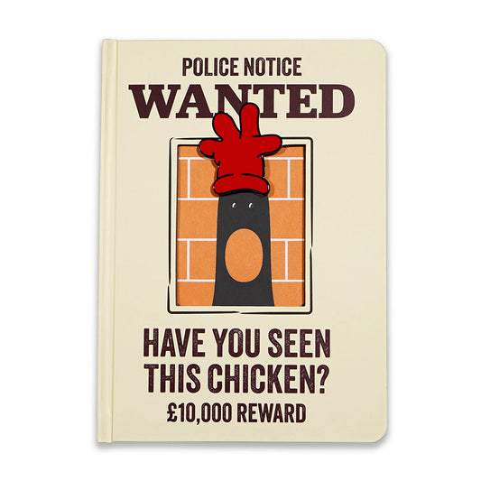 Wallace & Gromit Feathers McGraw A5 Notebook with Hardcover & Diecut Reveal