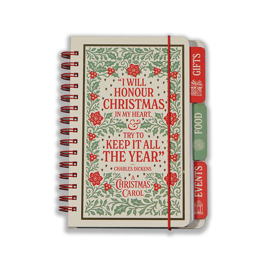 A Christmas Carol A5 Spiral Christmas Planner