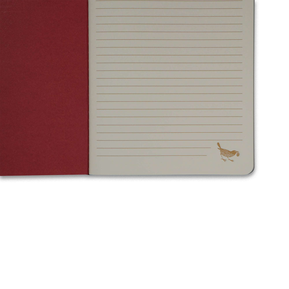Willaim Morris Strawberry Thief Set of 2 Stitch Bound A5 Notebooks Raspberry & Sage